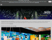 Tablet Screenshot of kunstraum-gfk.de